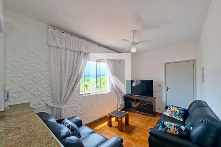Sala de apartamento para alugar com 1 quarto, 48m² em Maracanã, Praia Grande
