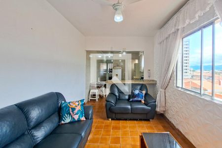 Sala de apartamento para alugar com 1 quarto, 48m² em Maracanã, Praia Grande