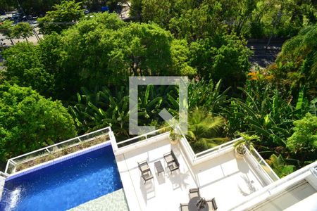 Vista Rooftop de casa de condomínio à venda com 4 quartos, 850m² em Itanhangá, Rio de Janeiro