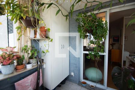 varanda sala de estar de kitnet/studio à venda com 1 quarto, 40m² em Perdizes, São Paulo