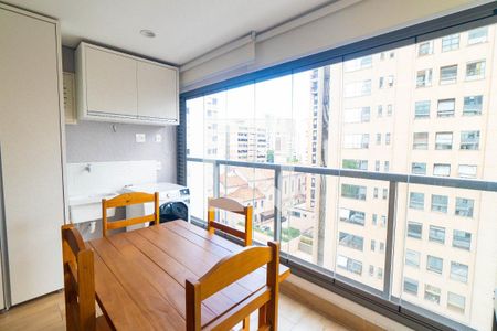 Sacada da Sala/Cozinha de apartamento para alugar com 1 quarto, 47m² em Vila Clementino, São Paulo