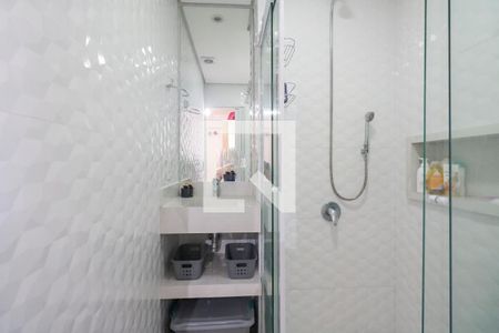 Banheiro de kitnet/studio à venda com 1 quarto, 18m² em Santa Paula, São Caetano do Sul