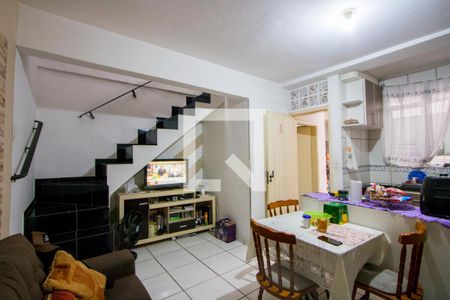 Edícula - Sala de casa à venda com 3 quartos, 128m² em Jardim Pilar, Santo André