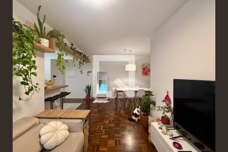 Sala  de apartamento à venda com 2 quartos, 75m² em Brooklin, São Paulo