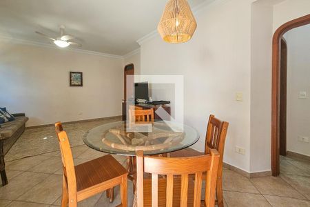 Sala de apartamento para alugar com 3 quartos, 110m² em Jardim Tres Marias, Guarujá