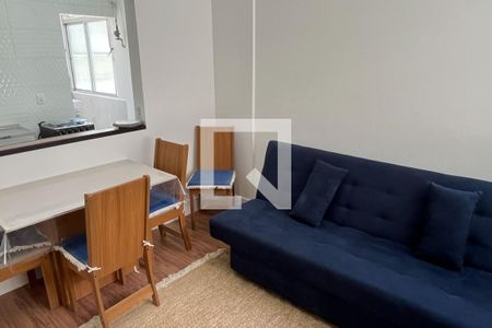 Sala de apartamento para alugar com 1 quarto, 48m² em Boqueirão, Santos