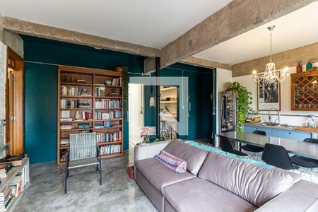 Sala de apartamento à venda com 1 quarto, 80m² em Santa Cecilia, São Paulo