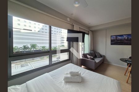 Sala de apartamento para alugar com 1 quarto, 27m² em Vila Nova Conceição, São Paulo