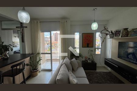 Sala - Sala de Jantar  de apartamento à venda com 2 quartos, 54m² em Vila Valparaíso, Santo André