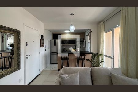 Sala - Sala de Jantar  de apartamento à venda com 2 quartos, 54m² em Vila Valparaíso, Santo André