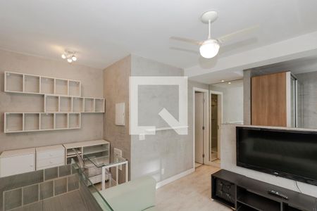 Sala de apartamento para alugar com 1 quarto, 37m² em Santo Amaro, São Paulo