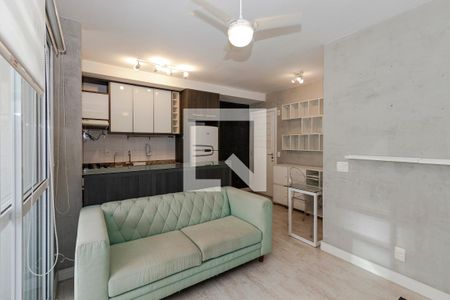 Sala de apartamento para alugar com 1 quarto, 37m² em Santo Amaro, São Paulo