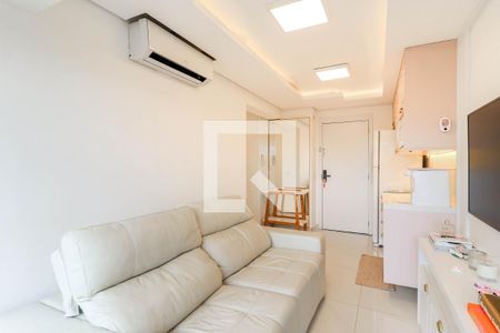 Sala de apartamento à venda com 1 quarto, 50m² em Brooklin, São Paulo