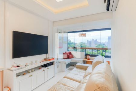 Sala de apartamento à venda com 1 quarto, 50m² em Brooklin, São Paulo