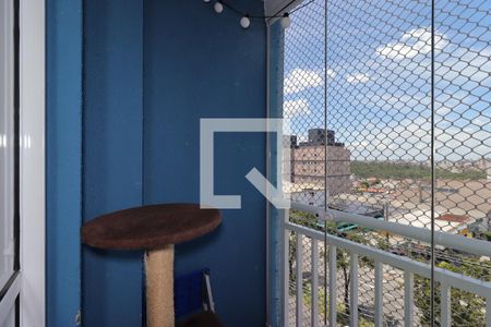 Varanda da Sala de apartamento à venda com 2 quartos, 56m² em Jardim Cristiane, Santo André