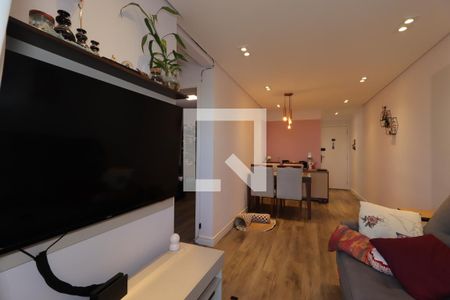 Sala de apartamento à venda com 2 quartos, 56m² em Jardim Cristiane, Santo André