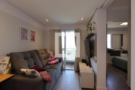 Sala de apartamento à venda com 2 quartos, 56m² em Jardim Cristiane, Santo André