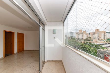 Varanda da Sala de apartamento para alugar com 3 quartos, 98m² em Buritis, Belo Horizonte