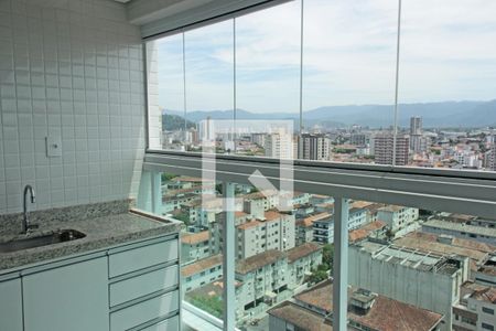 Varanda da Sala de apartamento para alugar com 2 quartos, 68m² em Embaré, Santos