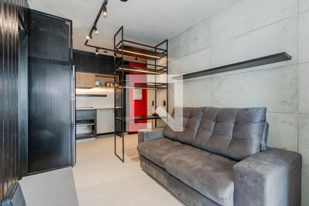 Sala/ Cozinha de apartamento para alugar com 1 quarto, 35m² em Brooklin, São Paulo