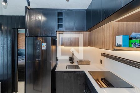 Sala/ Cozinha de apartamento para alugar com 1 quarto, 35m² em Brooklin, São Paulo