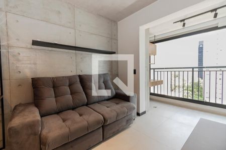 Sala/ Cozinha de apartamento para alugar com 1 quarto, 35m² em Brooklin, São Paulo