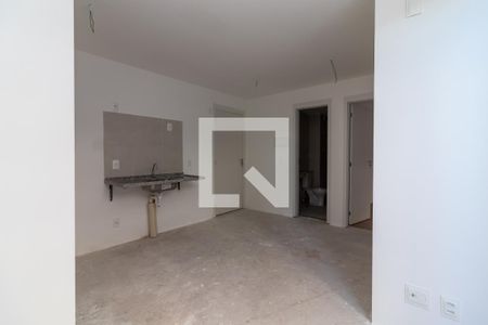 Sala e Cozinha de apartamento à venda com 2 quartos, 57m² em Vila Hebe, São Paulo