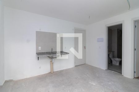 Sala e Cozinha de apartamento à venda com 2 quartos, 57m² em Vila Hebe, São Paulo