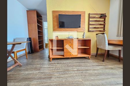 Sala de apartamento à venda com 1 quarto, 50m² em Campo Belo, São Paulo