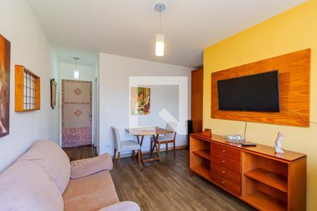 Sala de apartamento à venda com 1 quarto, 50m² em Campo Belo, São Paulo