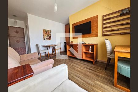 Sala de apartamento à venda com 1 quarto, 50m² em Campo Belo, São Paulo