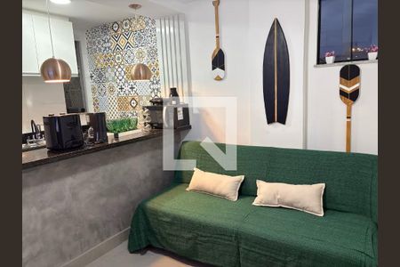 Sala de apartamento à venda com 1 quarto, 45m² em Recreio dos Bandeirantes, Rio de Janeiro