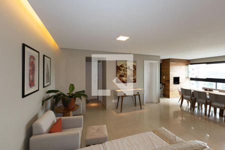 Sala de Estar de apartamento à venda com 4 quartos, 134m² em Vila da Serra, Nova Lima