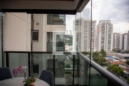 Varanda gourmet de apartamento à venda com 2 quartos, 82m² em Jardim Caravelas, São Paulo