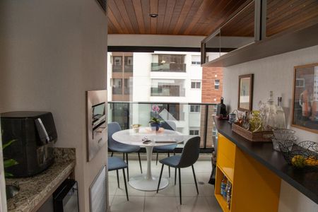 Varanda gourmet de apartamento à venda com 2 quartos, 82m² em Jardim Caravelas, São Paulo