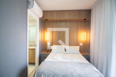 Sala / Quarto - Studio de kitnet/studio à venda com 1 quarto, 28m² em Cidade Monções, São Paulo