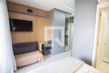 Sala / Quarto - Studio de kitnet/studio à venda com 1 quarto, 28m² em Cidade Monções, São Paulo