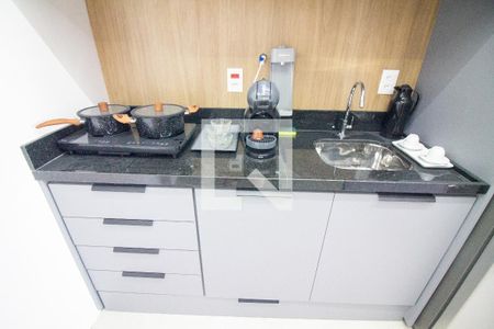 Cozinha - Armários de kitnet/studio à venda com 1 quarto, 28m² em Cidade Monções, São Paulo