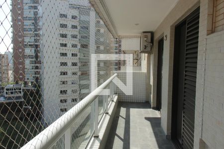 Varanda da Sala de apartamento para alugar com 2 quartos, 90m² em Macuco, Santos