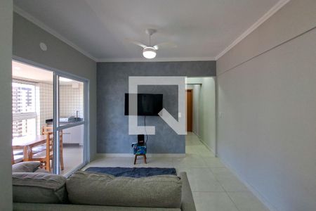 Sala de apartamento para alugar com 2 quartos, 79m² em Vila Caiçara, Praia Grande