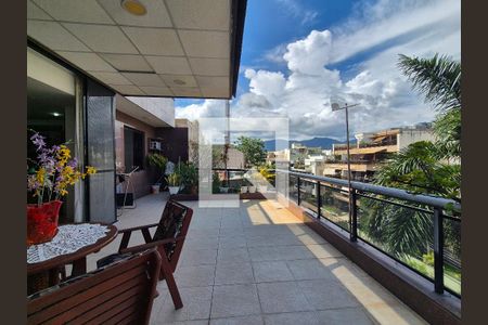 Varanda Sala de apartamento à venda com 4 quartos, 350m² em Recreio dos Bandeirantes, Rio de Janeiro
