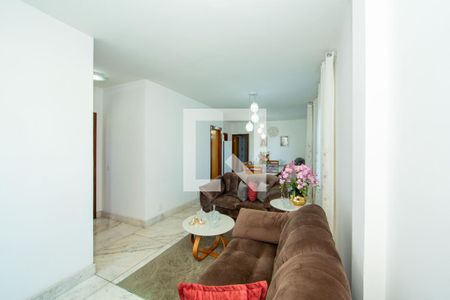 SALA de apartamento à venda com 4 quartos, 130m² em Caiçara-adelaide, Belo Horizonte