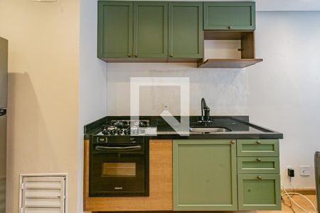 Sala e cozinha de apartamento para alugar com 1 quarto, 37m² em Sacoma, São Paulo