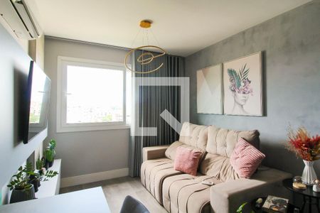 Sala de apartamento à venda com 1 quarto, 47m² em Marechal Rondon, Canoas