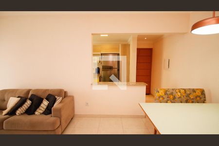 Sala de apartamento para alugar com 1 quarto, 59m² em Guilhermina, Praia Grande
