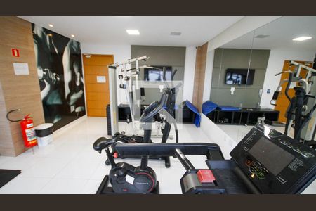 Área comum - Academia de apartamento para alugar com 1 quarto, 59m² em Guilhermina, Praia Grande