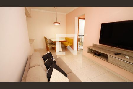 Sala de apartamento para alugar com 1 quarto, 59m² em Guilhermina, Praia Grande
