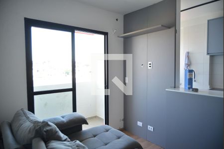 Sala de apartamento para alugar com 1 quarto, 45m² em Vila Aquilino, Santo André