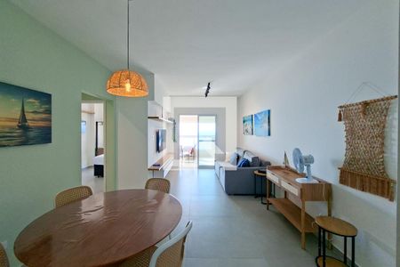 Sala de apartamento para alugar com 3 quartos, 111m² em Nova Mirim, Praia Grande
