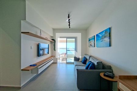 Sala de apartamento para alugar com 3 quartos, 111m² em Nova Mirim, Praia Grande